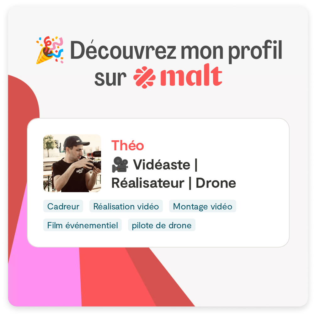Profil Malt de Théo - Vidéaste, Réalisateur, Drone